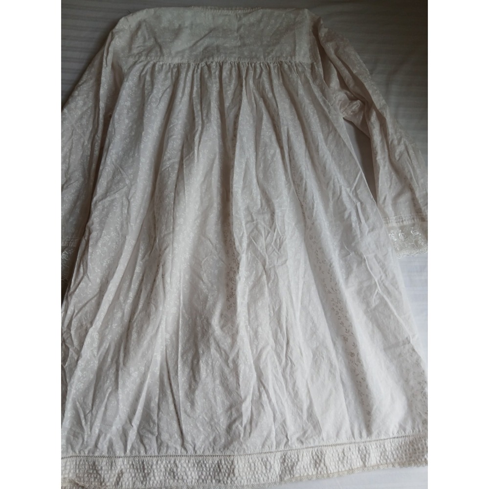 Eileen West Nightgown Medium Floral Lace Cottage Core Pockets Cotton House - Picture 13 of 16